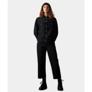 Tanaka Dad Jeans Crop  Jet Black Trouser